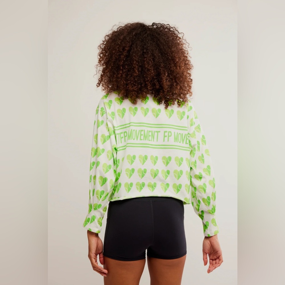 Free People Inspire Layer Logo Tee in Tennis Court - Picture 5 of 8